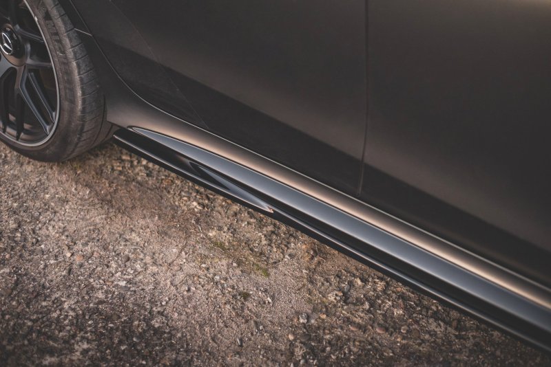 Maxton Seitenschweller Ansatz für Mercedes-AMG GT 53 4-Door Coupe schwarz Hochglanz ME-GT-4D-53-SD1-G