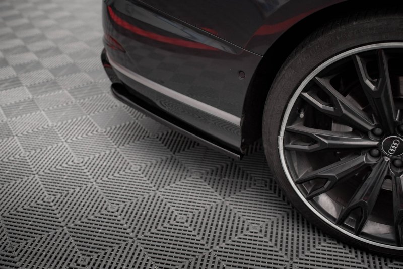 Maxton Heck Ansatz Flaps Diffusor V.2 für Audi S8 D5 schwarz Hochglanz AU-S8-D5-RSD2-G