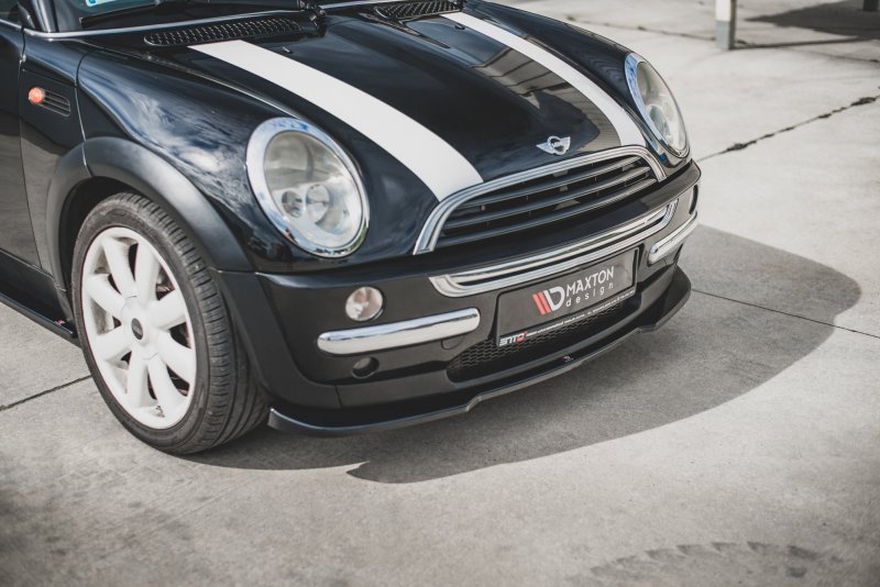 Maxton Front Ansatz für Mini Cooper / One R50  schwarz Hochglanz MC-ONE-1-FD1-G