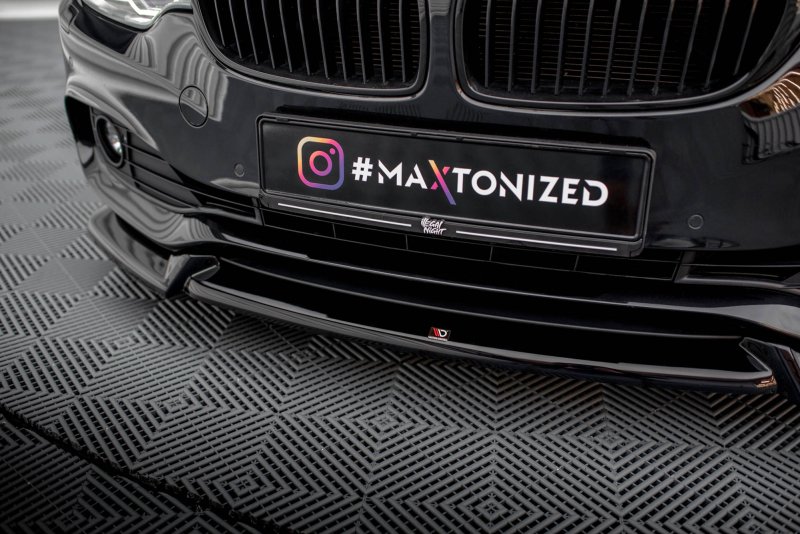 Maxton Front Ansatz V.2 für BMW 4er Gran Coupe F36 schwarz Hochglanz BM-4-F36-GC-FD2-G