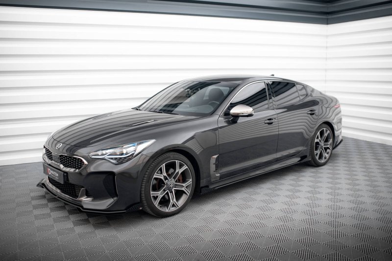 Maxton Street Pro Seitenschweller Ansatz + Flaps Kia Stinger GT / GT-Line / Standard Mk1 schwarz Hochglanz KIST1GTLINECNC-SD1BRB+SF1-G