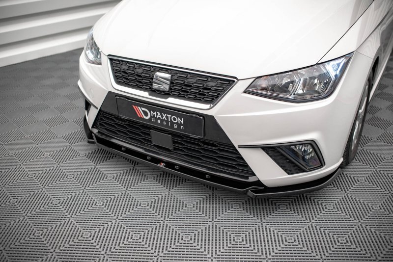 Maxton Front Ansatz V.2 für Seat Ibiza FR/ Standard Mk5 schwarz Hochglanz SE-IB-5-FD2-G