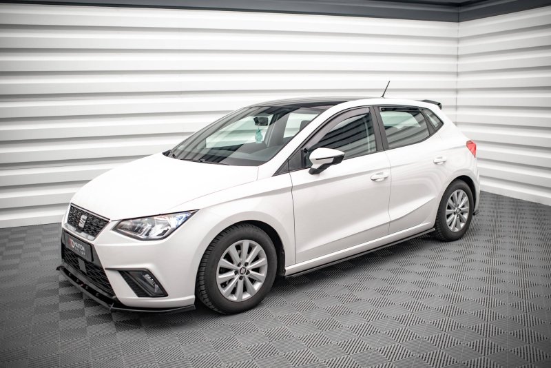 Maxton Seitenschweller Ansatz für V.1 für Seat Ibiza FR/ Standard Mk5 schwarz Hochglanz SE-IB-5-SD1-G