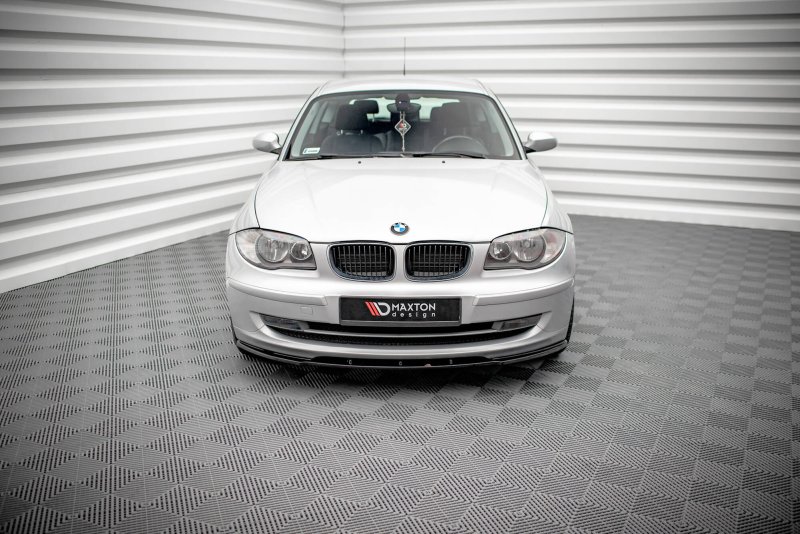 Maxton Front Ansatz V.2 BMW 1er E81 Facelift schwarz Hochglanz BM-1-81F-FD2-G