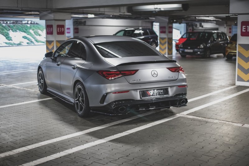 Maxton Diffusor Heck Ansatz für Mercedes-AMG CLA 35 Aero / 45 Aero C118 schwarz Hochglanz ME-CLA-118-AMG-RS1-G