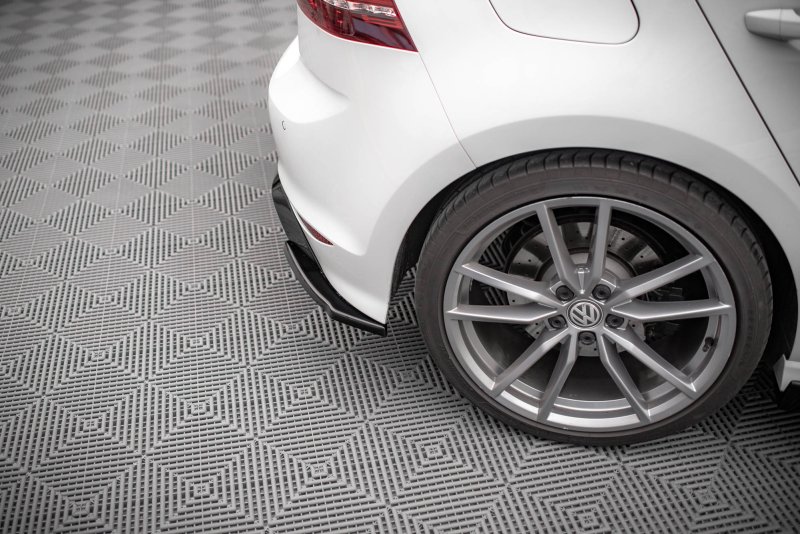 Maxton Heck Ansatz Flaps Diffusor V.4 für Volkswagen Golf R Mk7 schwarz Hochglanz VW-GO-7-R-RSD4-G