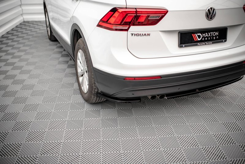 Maxton Heck Ansatz Flaps Diffusor für Volkswagen Tiguan Mk2 schwarz Hochglanz VW-TI-2-RSD1-G