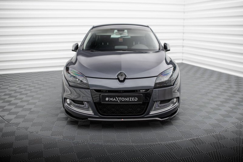 Maxton Front Ansatz V.1 Renault Megane GT Mk3 Facelift schwarz Hochglanz RE-ME-3-GT-FD1-G