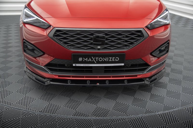 Maxton Front Ansatz V.2 Seat Tarraco FR Mk1 schwarz Hochglanz SE-TA-1-FR-FD2-G