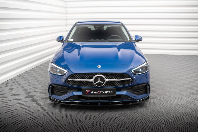 Maxton Front Ansatz V.2 für Mercedes-Benz C AMG-Line W206 schwarz Hochglanz ME-C-206-AMGLINE-K-FD2-G