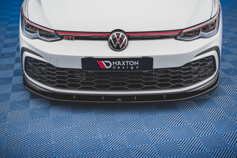 Maxton Front Ansatz für Volkswagen Golf 8 GTI schwarz Hochglanz VW-GO-8-GTI-FD1-G
