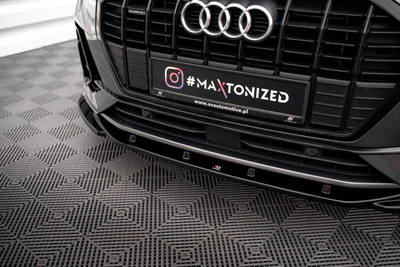 Maxton Front Ansatz V.1 für Audi Q3 S-Line F3 schwarz Hochglanz AU-Q3-2-SLINE-FD1-G