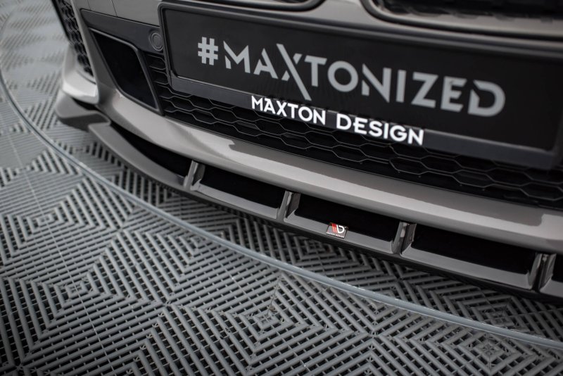 Maxton Front Ansatz V.5 BMW 7 M-Paket G11 / G12 Facelift schwarz Hochglanz BM-7-11F-MPACK-FD5-G