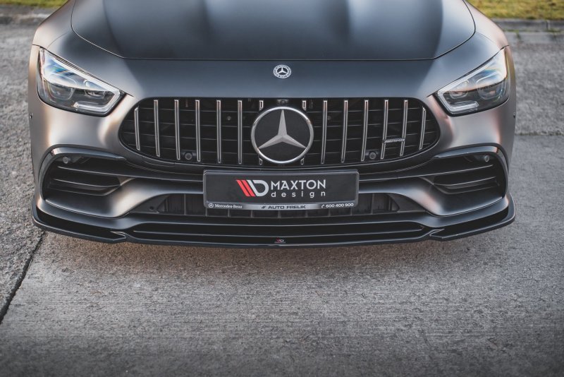 Maxton Front Ansatz V.1 für Mercedes-AMG GT 53 4-Door Coupe schwarz Hochglanz ME-GT-4D-53-FD1-G