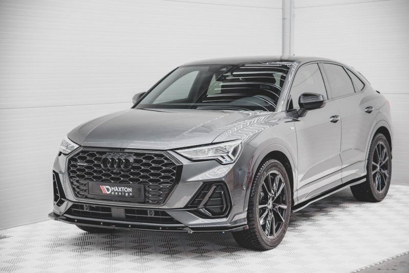 Maxton Front Ansatz V.2 für Audi Q3 Sportback S-Line Carbon Look  AU-Q3-2-SLINE-SB-FD2-C