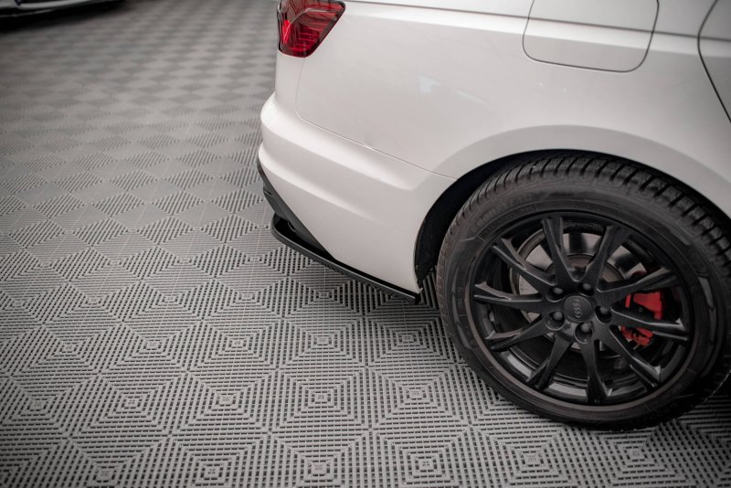 Maxton Heck Ansatz Flaps Diffusor für Audi A4 B9 Facelift schwarz Hochglanz AU-A4-B9F-RSD1-G