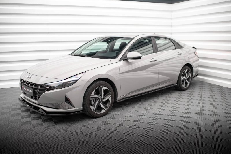 Maxton Seitenschweller Ansatz für Hyundai Elantra Mk7 schwarz Hochglanz HY-EL-7-SD1-G