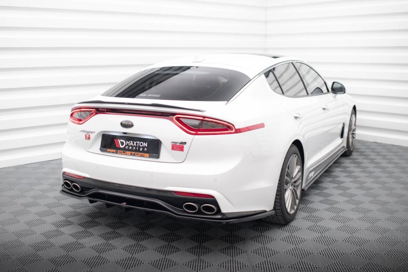 Maxton Mittlerer Cup Diffusor Heck Ansatz Kia Stinger Mk1 schwarz Hochglanz KI-ST-1-GTLINE-RD1G+RD2-G