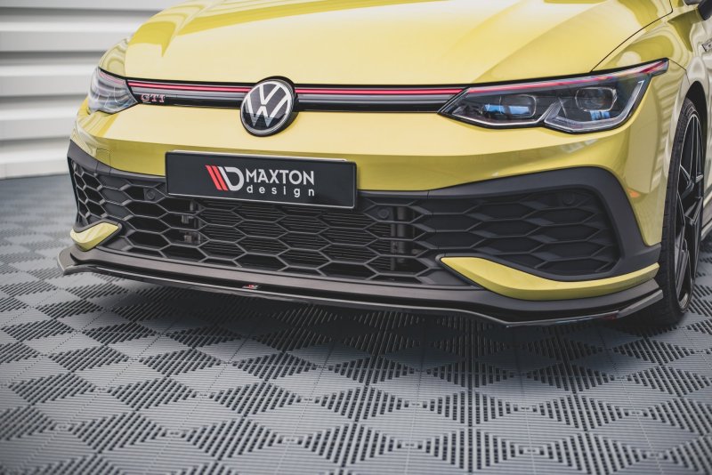 Maxton Front Ansatz V.3 für Volkswagen Golf 8 GTI Clubsport schwarz Hochglanz VW-GO-8-GTI-CS-FD3-G