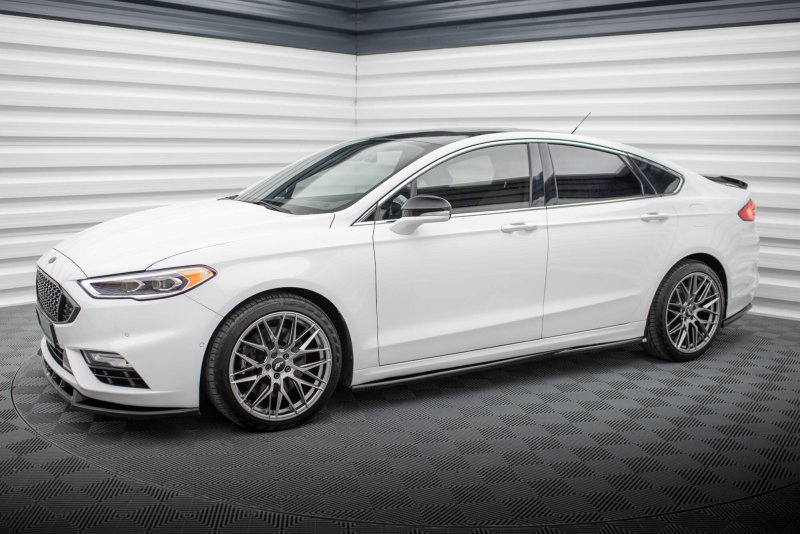 Maxton Seitenschweller Ansatz Ford Mondeo Sport Mk5 Facelift / Fusion Sport Mk2 Facelift schwarz Hochglanz FO-MO-5F-SPORT-SD1-G