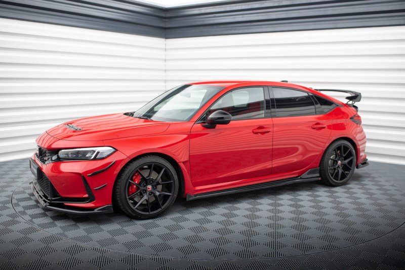 Maxton Seitenschweller Ansatz für V.2 für Honda Civic Type-R Mk 11 schwarz Hochglanz HO-CI-11-TYPE-R-SD2-G