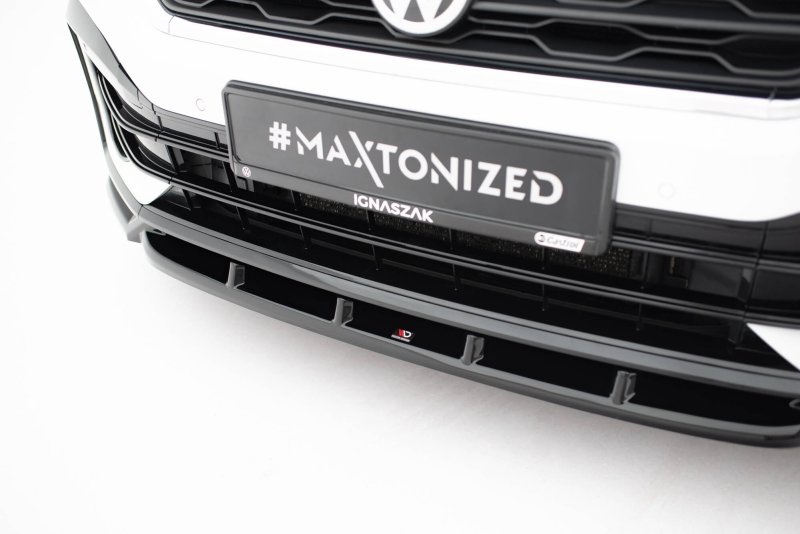 Maxton Front Ansatz VW T-Roc R Mk1 schwarz Hochglanz VW-T-ROC-1PF-R-FD1-G