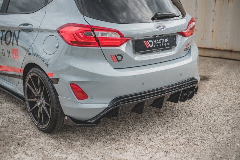 Maxton Heck Ansatz Flaps Diffusor V.2 für Ford FIesta Mk8 ST schwarz Hochglanz FO-FI-8-ST-RSD2-G