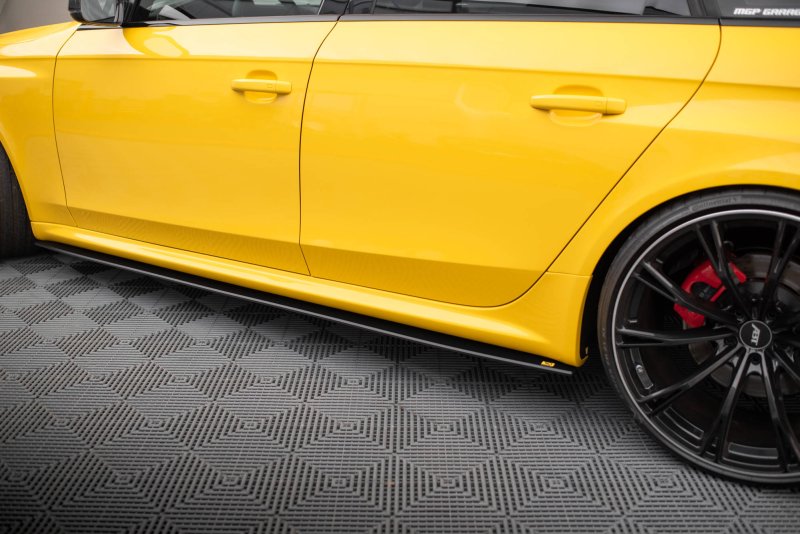 Maxton Street Pro Seitenschweller Ansatz für Audi RS4 B8 AURS4B8CNC-SD1BRB