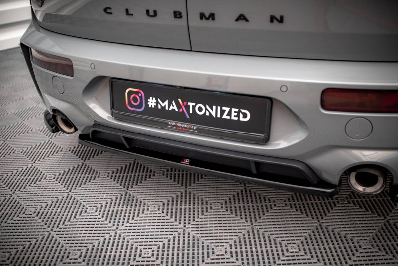 Maxton Mittlerer Diffusor Heck Ansatz für Mini Cooper Clubman John Cooper Works F54  schwarz Hochglanz MC-CM-2-S-JCW-RD1-G