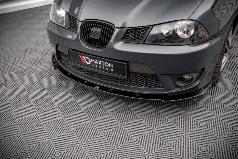 Maxton Front Ansatz V.1 für Seat Ibiza Cupra Mk3 schwarz Hochglanz SE-IB-3-CU-FD1-G