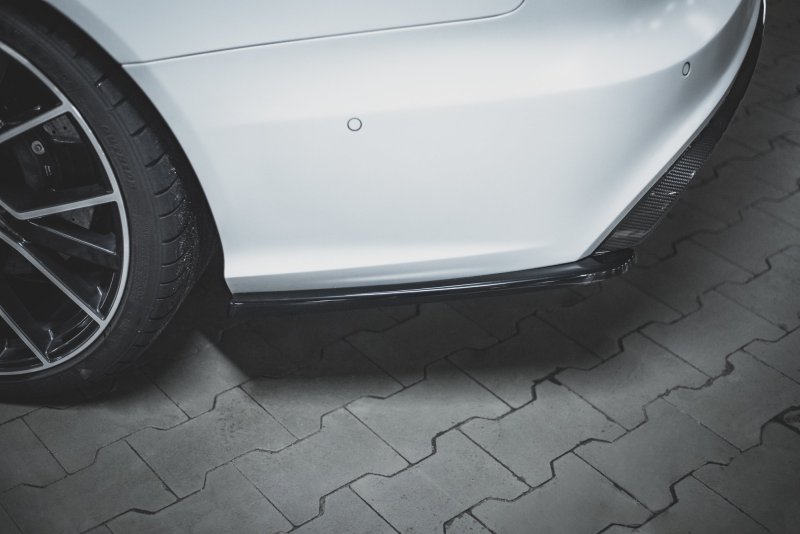 Maxton Heck Ansatz Flaps Diffusor V.2 für Audi RS6 C7 schwarz Hochglanz AU-RS6-C7-RSD2-G