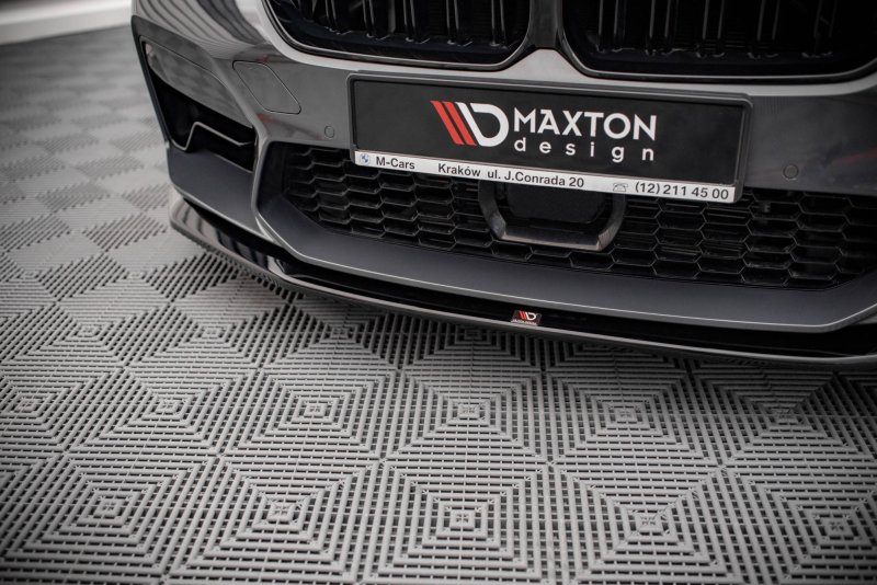 Maxton Front Ansatz V.3 für BMW M5 F90 Facelift schwarz Hochglanz BM-5-90F-M-FD3-G