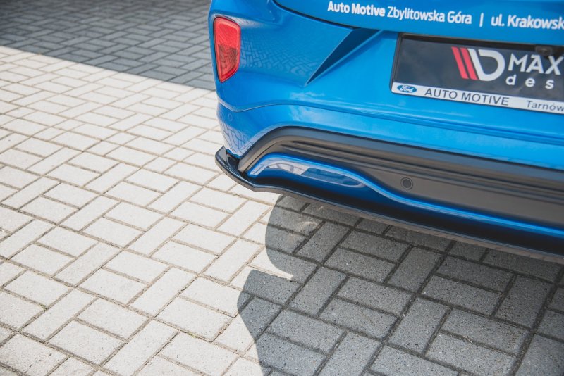 Maxton Heck Ansatz Flaps Diffusor für Ford Puma ST-Line schwarz Hochglanz FO-PU-1-STLINE-RSD1-G