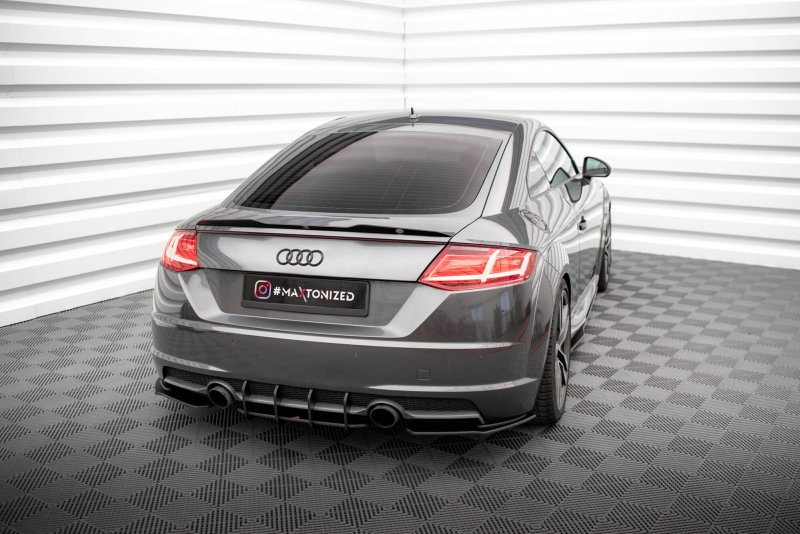 Maxton Street Pro Heck Ansatz Flaps Diffusor Audi TT S-Line 8S AUTT3SLINECNC-RSD1BRB