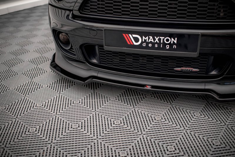 Maxton Front Ansatz V.2 für Mini Cooper John Cooper Works R56 schwarz Hochglanz MC-S-2-56-JCW-FD1-G