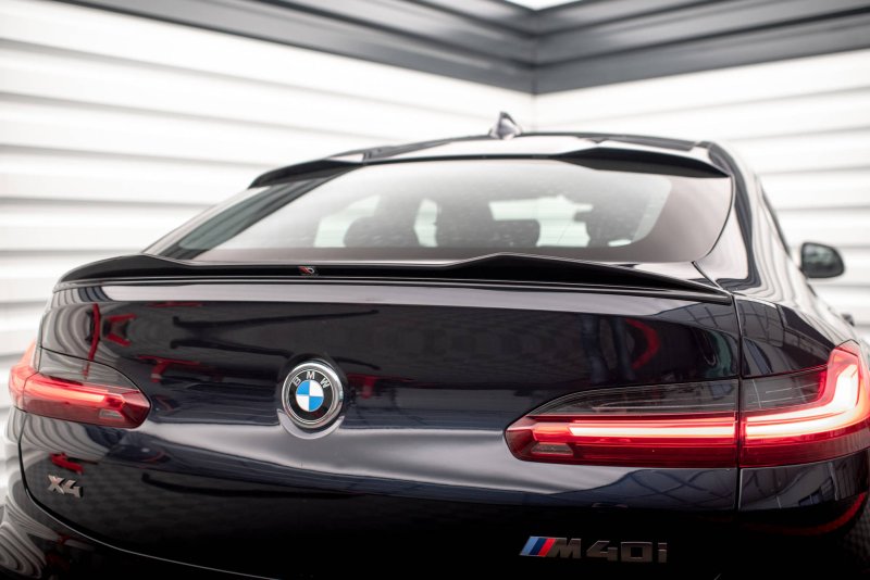 Maxton Spoiler CAP für 3D BMW X4 M-Paket G02 schwarz Hochglanz BM-X4-02-MPACK-CAP2-G