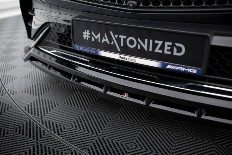 Maxton Front Ansatz Mercedes-Benz GLC SUV / Coupe AMG-Line X254 / C254 schwarz Hochglanz ME-GLC-X254-AMGLINE-FD1G+FD1R-G