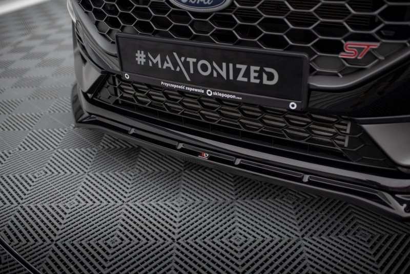 Maxton Front Ansatz V.4 + Flaps Ford Fiesta ST / ST-line Mk8 Facelift FO-FI-8F-ST-FD4G+FSF1B