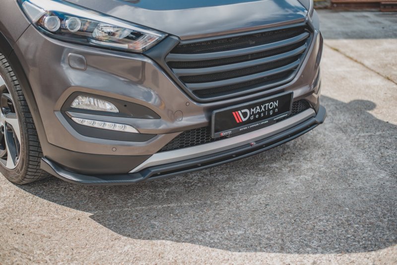 Maxton Front Ansatz für Hyundai Tucson Mk3 schwarz Hochglanz HY-TU-3-FD2G+FD2R-G