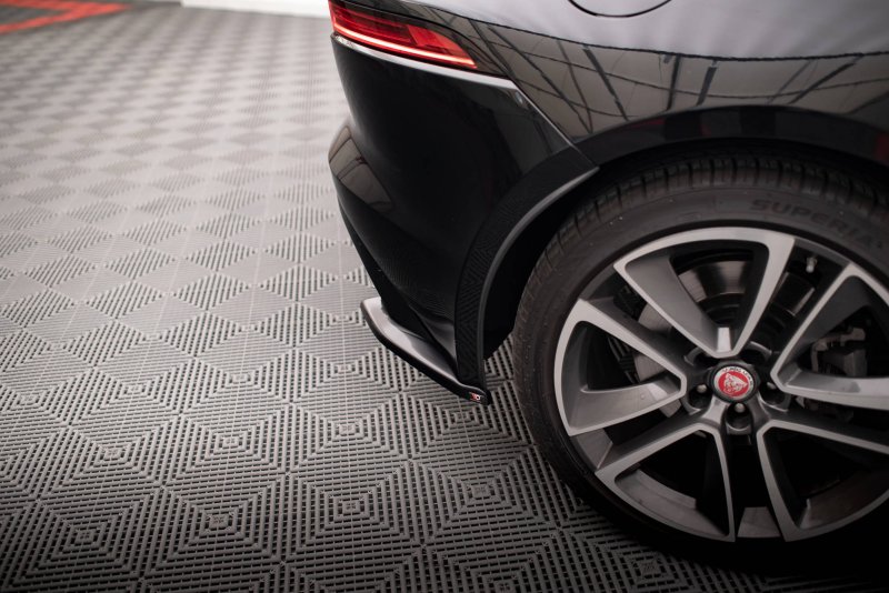 Maxton Heck Ansatz Flaps Diffusor für Jaguar F-Type Mk1 Facelift schwarz Hochglanz JA-F-TYPE-1F-RSD1-G