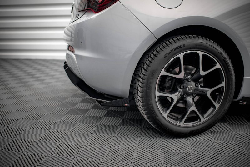 Maxton Robuste Racing Diffusor Heck Ansatz +Flaps für Opel Astra GTC OPC-Line J schwarz Hochglanz OPASJGTCOPCLINECNC-RS1B+BRBI+RSF1-G