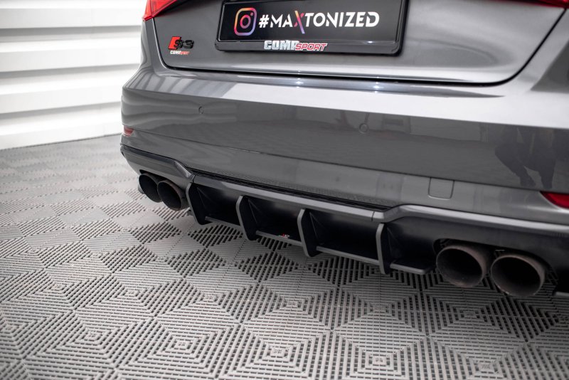 Maxton Street Pro Heckschürze für Audi S3 Sportback 8V Facelift AUS33FSBCNC-RS1BRB