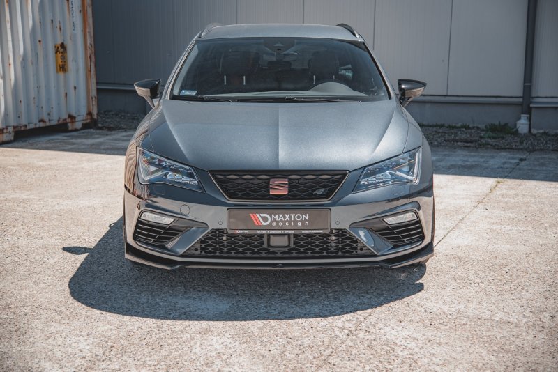 Maxton Front Ansatz V.7 für Seat Leon Cupra / FR Mk3 FL schwarz Hochglanz SE-LE-3F-CU-FD7-G