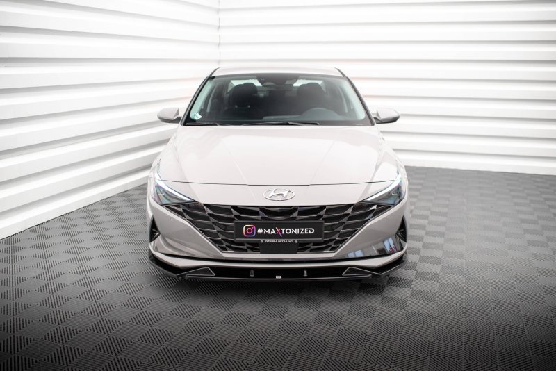 Maxton Front Ansatz für Hyundai Elantra Mk7 schwarz Hochglanz HY-EL-7-FD1-G