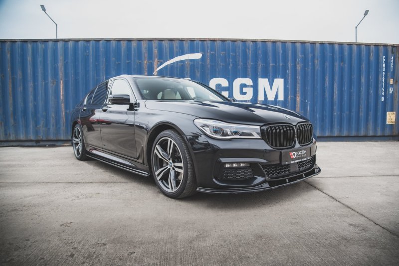 Maxton Front Ansatz V.2 für BMW 7 M-Paket G11 schwarz Hochglanz BM-7-11-MPACK-FD2-G