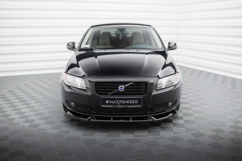 Maxton Front Ansatz Volvo S80 Mk2 schwarz Hochglanz VO-S80-3-FD1-G