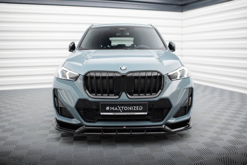 Maxton Front Ansatz BMW X1 M-Paket U11 schwarz Hochglanz BM-X1-U11-MPACK-FD1G+FD1R-G