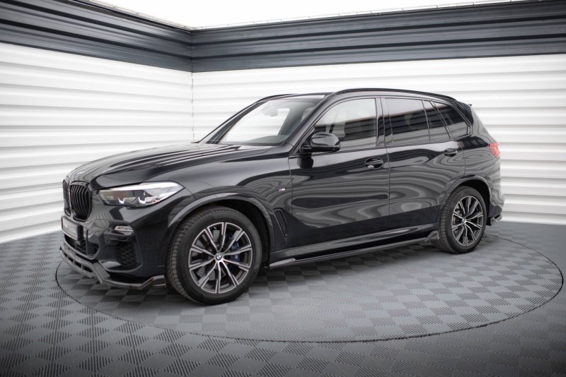 Maxton Seitenschweller Ansatz V.2 BMW X5 M-Paket G05 schwarz Hochglanz BM-X5-05-MPACK-SD2-G