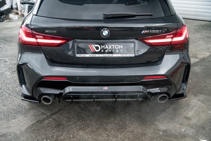 Maxton Heck Ansatz Flaps Diffusor V.3 für BMW 1er F40 M-Paket/ M135i schwarz Hochglanz BM-1-40-MPACK-RSD2-G