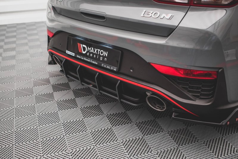 Maxton Street Pro Heckschürze für Hyundai I30 N Hatchback Mk3 Facelift HYI303FNCNC-RS1B